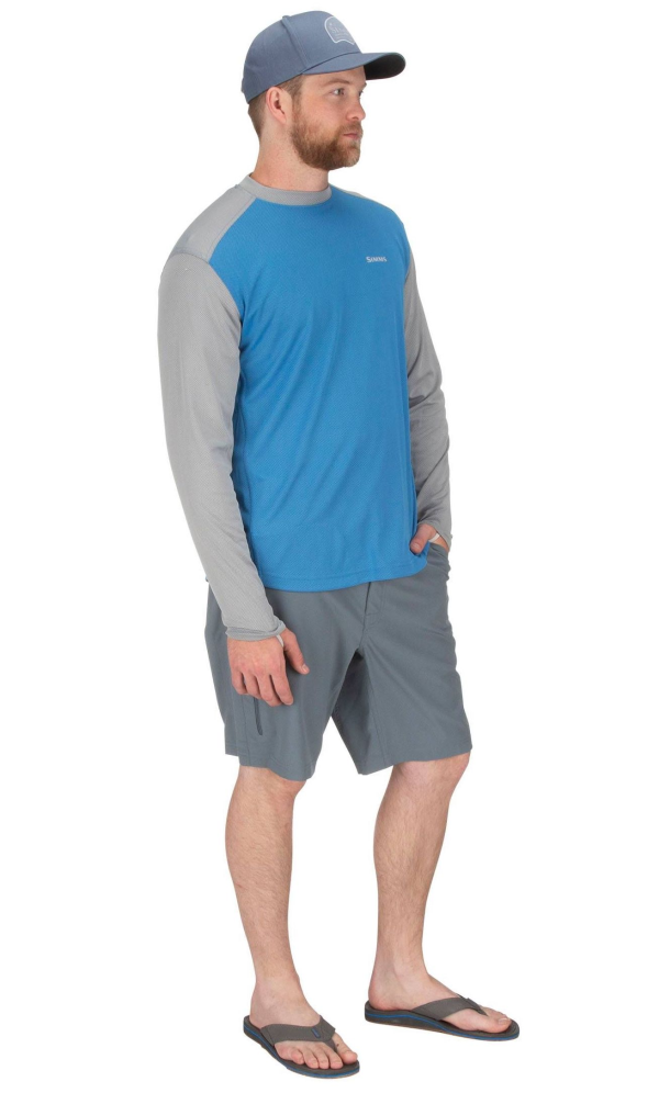 Simms SolarFlex Plus Crew Shirt Pacific Model Simms SolarFlex Plus Crew Shirt Pacific Model